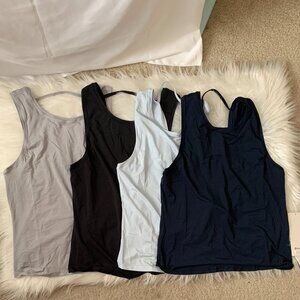 LULULEMON Deep Stretch Tank Tops SET (4 COLORS) Sz 8